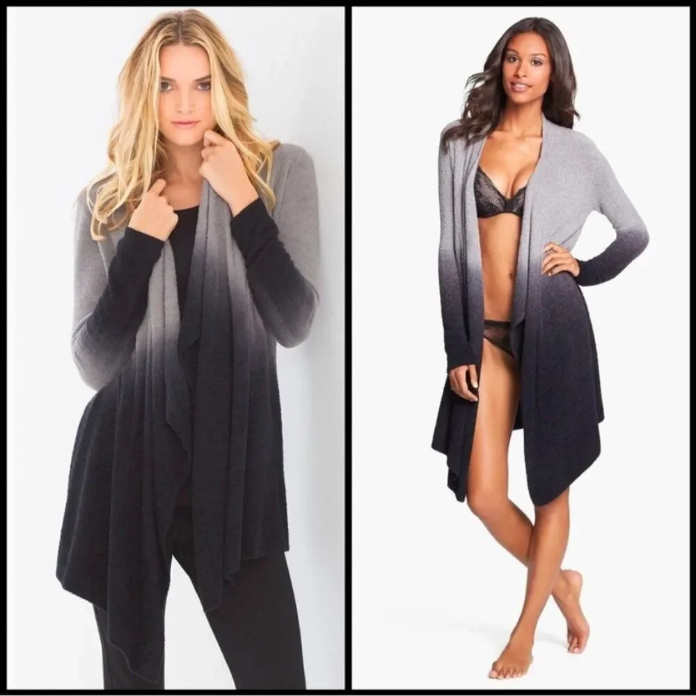 Barefoot Dreams Cozychic Lite Ombre Calypso Wrap Cardigan Size S-M